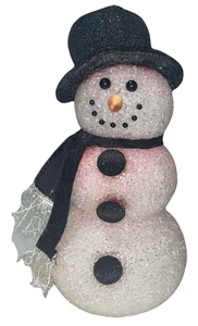 Fiber Optic Color Changing Snowwomen Figure Christmas Decor 12 Inches - Tested - Picture 1 of 6