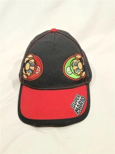 New Nintendo Super Mario Luigi Red Black Youth Baseball Cap - NWOT - Picture 1 of 1