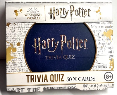 Harry Potter Trivia Quiz Game 50 Cards 200 Questions NEW SEALED Ages 8+ Paladone - Image 1 of 2