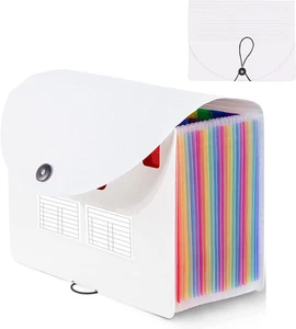 GIOD Accordion File Organizer,Expandable Folder with Cover 24 Pockets,Portabl... - Picture 1 of 13