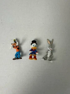 Walt Disney’s Goofy Donald Duck Rubber PVC Disney Figure 2.5” Bugs Bunny - Picture 1 of 4