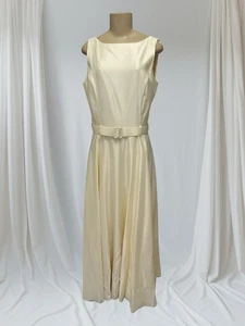 Vtg Jessica McClintock 12 Ivory Bridal Ballgown Wedding NWT Old Money Elegant - Picture 1 of 24