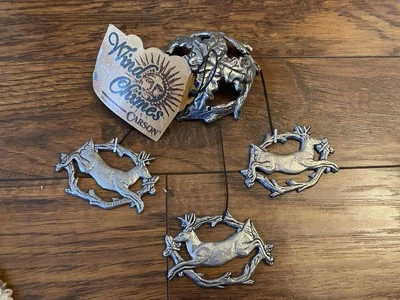 Carson Freeport оловянный висячий олень охота перезвон ветра серебро животное США страна - Изображение 1 из 4