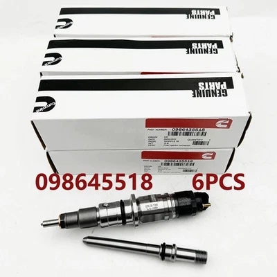 6x Fuel Injector 098645518 For Cummins Dodge Ram 2500 3500 6.7L 2007-12 Diesel Foto 1 de 4