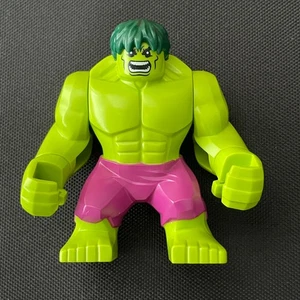 LEGO Marvel Super Heroes Hulk Lime Green Minifigure | sh0371 | 76078 | VGC - Picture 1 of 2