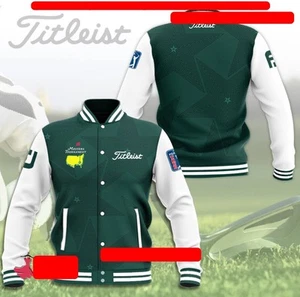 MastersTournament X T.it..lei..stGolf Baseball Jacket Great For Fan New - Picture 1 of 4