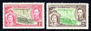 1937 S. Rhodesia SC# 38-39 - Coronation of George VI & Elizab. 2 Stamps - M-H  - Picture 1 of 2