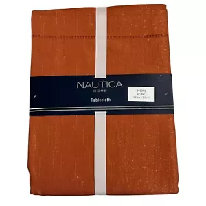 Nautica Tablecloth Bronze Metallic Oblong 60x84 Classic Formal Party Shimmer - Picture 1 of 7
