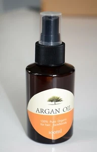100% Pure Organic Moroccan Argan Oil for Face, Skin, Body & Hair 100ml - Picture 1 of 2