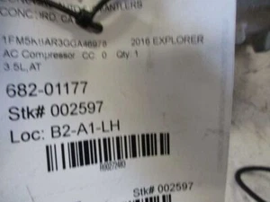 *DA83-19D629-BD* AC Compressor With Turbo Fits 13-19 EXPLORER 272483 - Bild 1 von 12