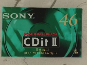 Sony Cdit 2 46 """ MC K7 Tape Nuovo - Picture 1 of 2
