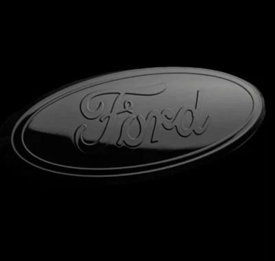 Ford Logo Emblem: Premium 9" FULL BLACK Oval Black Logo for Grille & Tailgate - Image 1 of 4