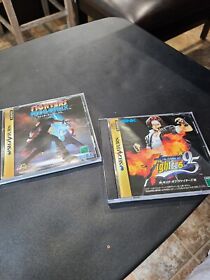 Sega Saturn Lot Import 2 Game Bundle US SELLER King Of Fighters '95 