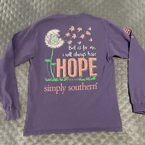 Camicia Simply Southern Viola Ma Quanto a Me Avrò sempre SPERANZA Taglia Med - Foto 1 di 5