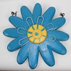 Hanging Flower & Sun Plaque Double-Sided 12.5 inches Summer Garden