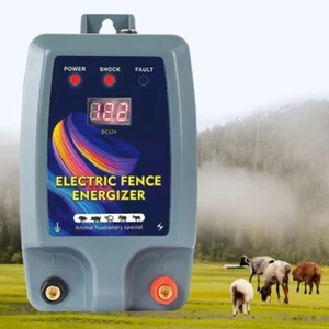 Electric Fence Charger, DC12V or AC110V Electric Fence Controller for Livestock - Picture 1 of 9