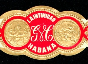 100BtN-VITOLA -Cigar Band LA INTIMIDAD G & C - Imagen 1 de 3