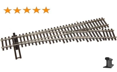 Walthers HO Scale ~ Code 83 Nickel Silver DCC Friendly #4 Turnout Right ~ 83014 - Image 1 of 4