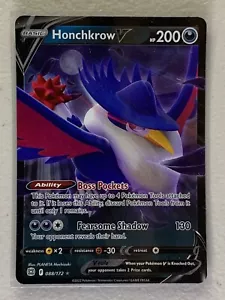 Honchkrow V 088/172 Brilliant Stars Holo Ultra Rare Unit #1 - Foto 1 di 2