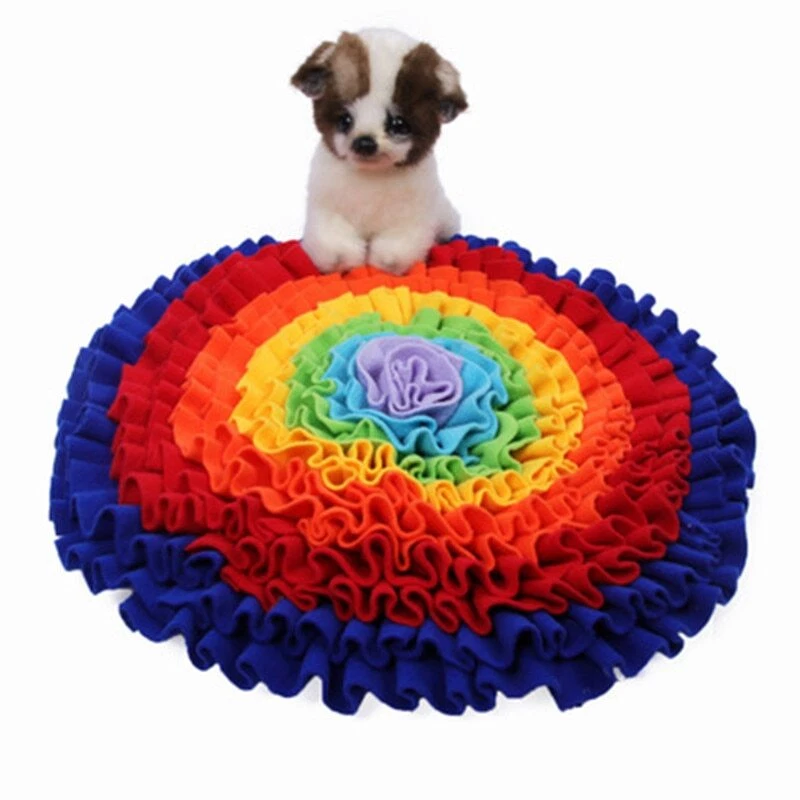 Pet Dog Snuffle Mat Nose Smell Training Sniffing Pad Dog Puzzle Toy  - Image 1 of 4