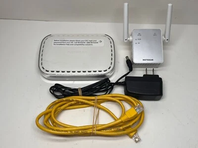 NETGEAR Broadband ADSL2+ Modem | DMP111PSP v2 + NG Wifi Range Extender AC750 - Image 1 of 4