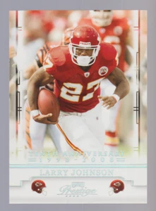 LARRY JOHNSON 2008 Playoff Prestige 10th ANNIVERSARY Parallel #50 SP SSP #05/10 - Picture 1 of 2