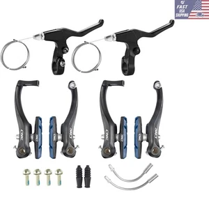 Mountain Bike V-Brake Set - Lightweight 4-Piece with Enhanced Braking Power - Picture 1 of 4