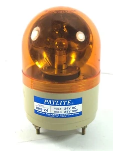 PATLITE RHB-24 RUNDUMLEUCHTE MIT ~ ALARM 100 MM GLÜHBIRNE 24VDC BENCH TESTED - Bild 1 von 8