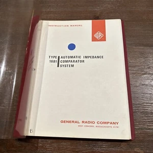 General Radio Type 1681 Automatic Impedance Comparator System Instruction Manual - Picture 1 of 3