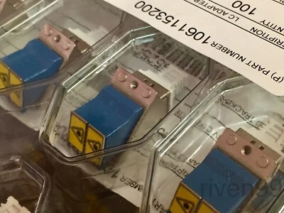 MOLEX LC SM/MM Fiber Optic Female-F Panel Mount Bulkhead Adapter EMI Gasket, 45° - Image 1 of 4