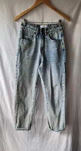 Cotton On Sz 8 Blue Boyfriend Denim Jeans High Rise - Picture 1 of 16