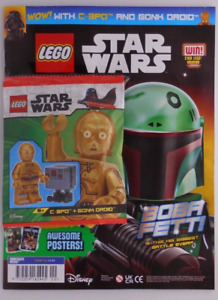 Lego Star Wars magazine #100 2023 100th Issue + C-3PO MiniFigure toy &Gonk Droid