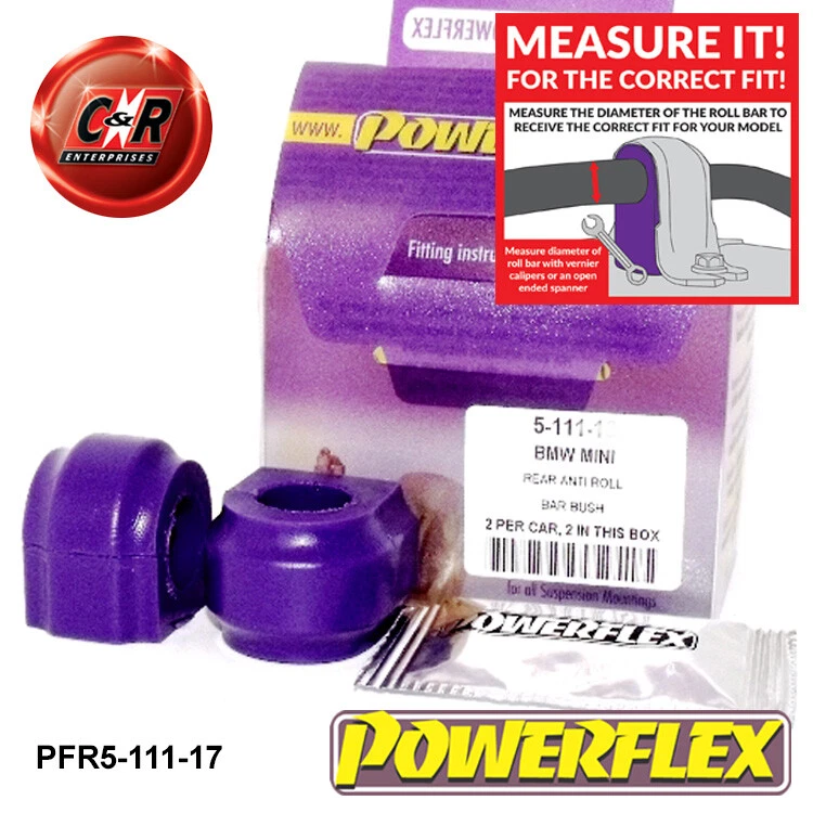 Powerflex Road RR Casquillos Arb 17mm Para Mini Paceman R61 2WD 2013-2016 - Imagen 1 de 4
