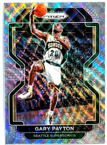 2021-22 Panini Prizm Basketball Silver Wave #257 Gary Payton Supersonics - Picture 1 of 2