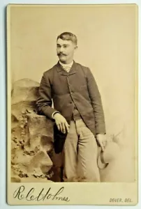 Dover Delaware Cabinet Photo Dr. Frank V. Slaughter Kenton Holmes 1887 JX - Picture 1 of 3