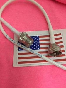 Radio morskie VHF 3 stopy koncentryczny kabel antenowy przedłużacz do łodzi MADE IN US - Zdjęcie 1 z 1