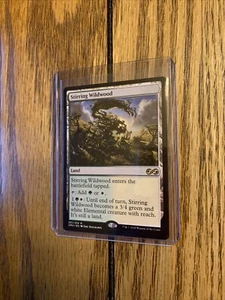 MTG Stirring Wildwood Ultimate Masters Pack Fresh White/Green Land #251 - Bild 1 von 3