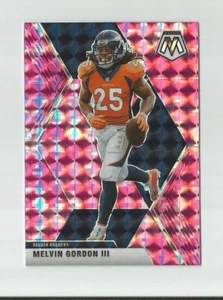 2020 MOSAIC PINK CAMO MOSAIC PRIZM MELVIN GORDON III #110 DENVER BRONCOS - Picture 1 of 1