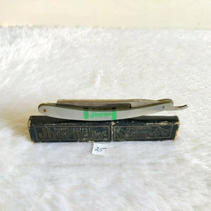 1950s Vintage Jharna Straight Razor Original Cardboard Box Unused Grooming RZ30 - Picture 1 of 11