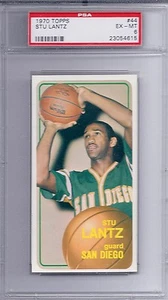 1970 Topps Basketball # 44 Stu Lantz EX MT PSA 6 - Picture 1 of 1