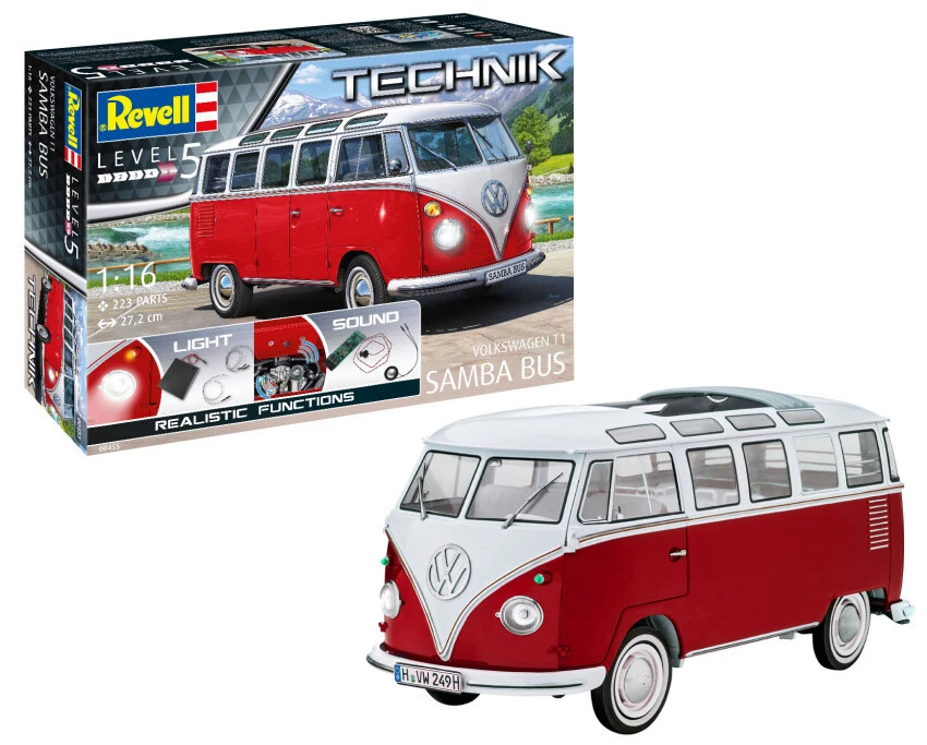 Revell VW T1 SAMBA BUS TECHNIK KIT 1:16 - Immagine 1 di 1