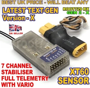 Text Gen LEM RX 7 Kanal Gen 2 Empfänger Telemetrie Stabilisator VARIO + XT60 Sensor - Bild 1 von 1