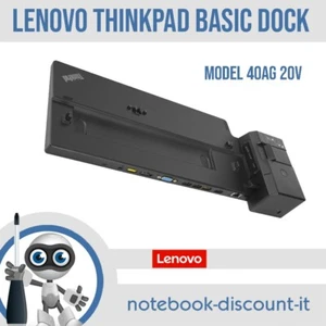Lenovo ThinkPad BASIC Dock 40AG20V Docking Station DisplayPort VGA USB - Zdjęcie 1 z 5