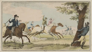 Nach VERNET (*1789), Das Pferderennen, La Course, Crayonmanier Figürlich - Bild 1 von 4
