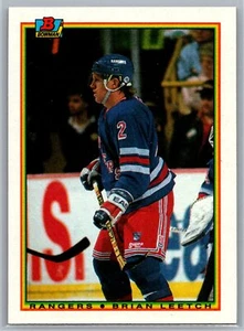 Brian Leetch 1990-91 Bowman HOCKEY #215 New York Rangers HOF - Picture 1 of 2