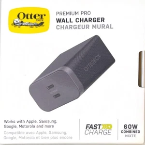 OtterBox Premium Pro 60w GaN Dual Fast Charger-Black - Picture 1 of 5