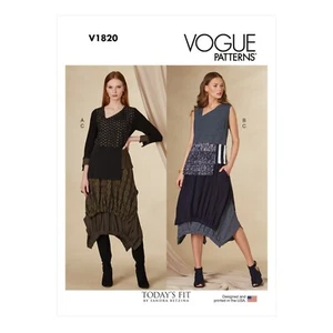 Vogue Schnittmuster V1820 - Bluse, Top und Rock - Lagenlook - Bild 1 von 7