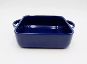 Williams Sonoma Blue Square Baker Ovenware 9x9 Made in Portugal - Picture 1 of 9
