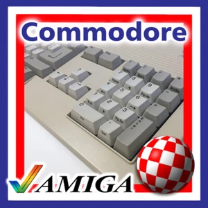COMMODORE AMIGA 2000; A3000; A4000 KEYBOARD KEY CAPS with GREENish PLUNGER - Picture 1 of 3