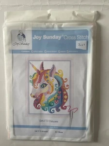 Joy Sunday Cross Stitch Kit - Unicorn DA172 - Picture 1 of 3